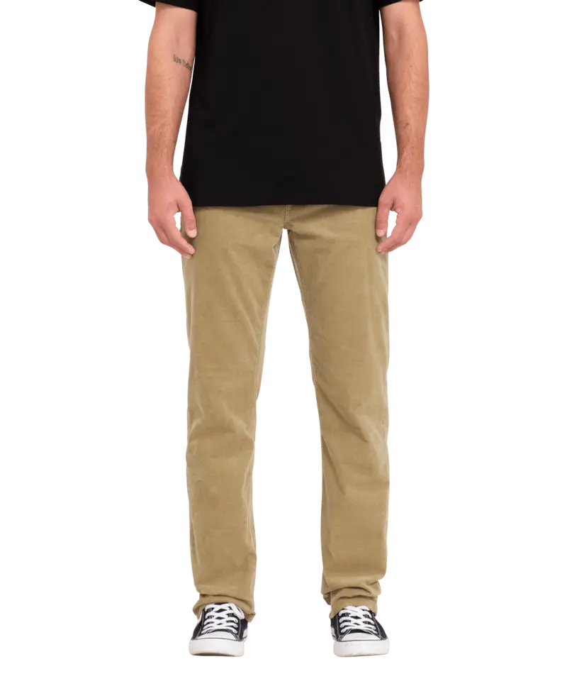 Solver Khaki 5-Pocket Cord Trousers