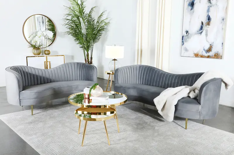 Sophia Living Room Sofa Set Including Sofa, Loveseat, and Armchair