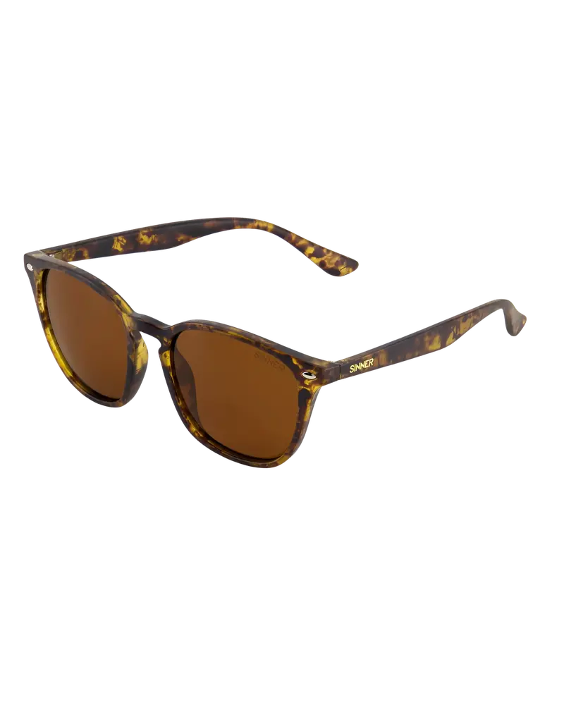 Sorai Polarized Sunglasses – Matte Tortoise Brown Frame with Sintec Brown Lenses