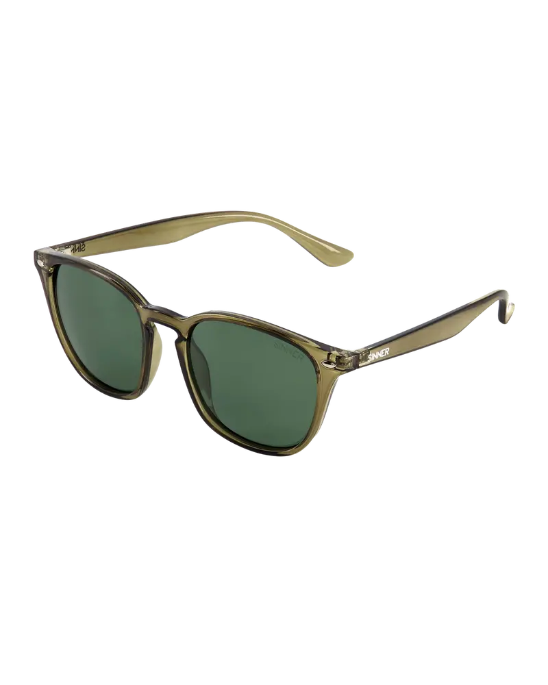 Sorai Polarized Sunglasses – Olive Frame with Sintec Green Lenses