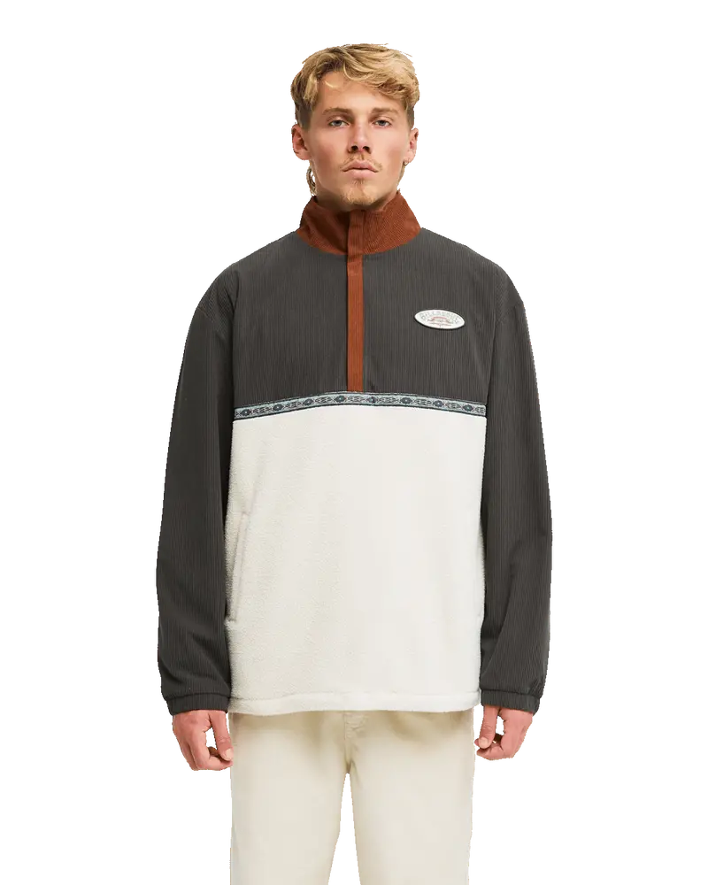 Space Lobster Tortoise Shell Half-Zip Fleece Jacket