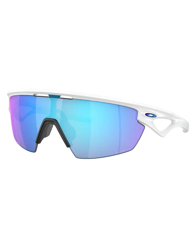Sphaera Prizm Polarized Matte White Frames with Sapphire Lens Tint