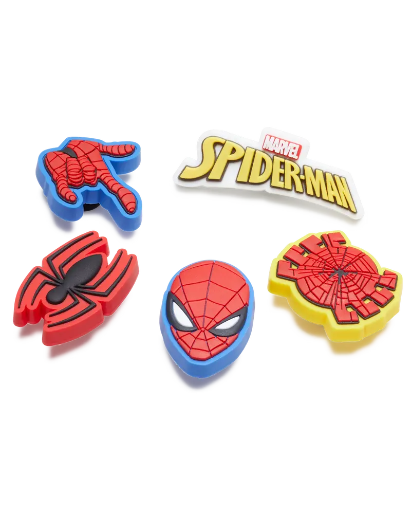 Spider-Man Themed Jibbitz Charms – 5-Pack, Mixed Designs