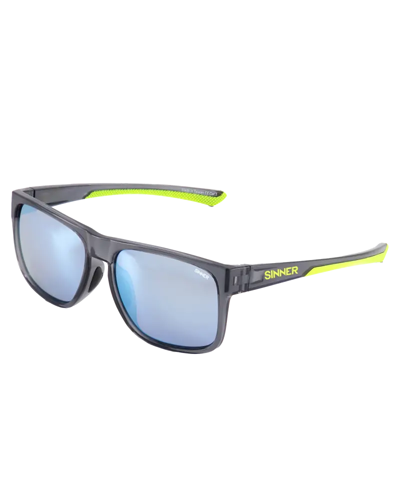Spike Grey, Yellow, and Smoke Flash Mirror Sunglasses
