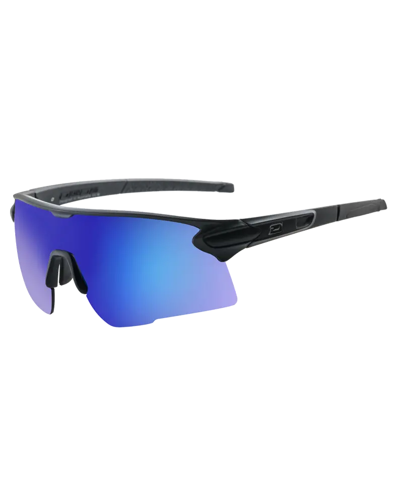 Sport Force Polarized Sunglasses – Satin Black & Grey Blue Fusion