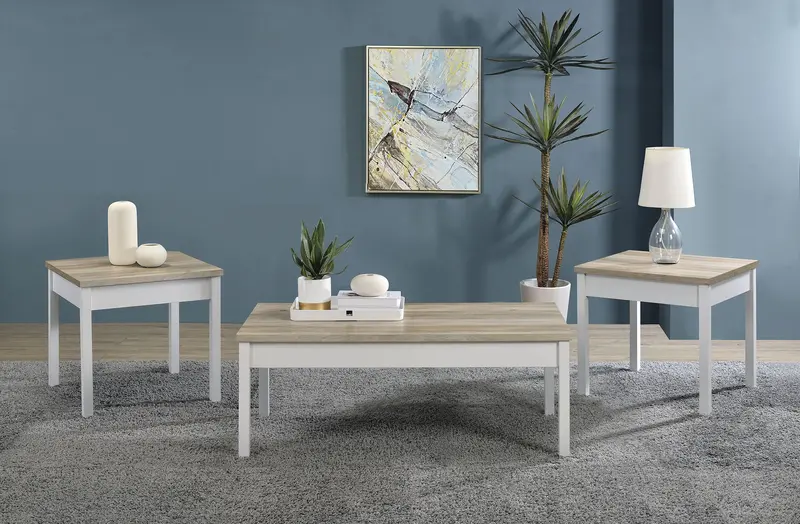 Stacie Nested Coffee Table Set – Round Wooden Nesting Tables