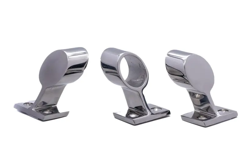 Stainless Steel 316 A4 Bimini Stanchion Rail Fitting – 22–25mm Tubing
