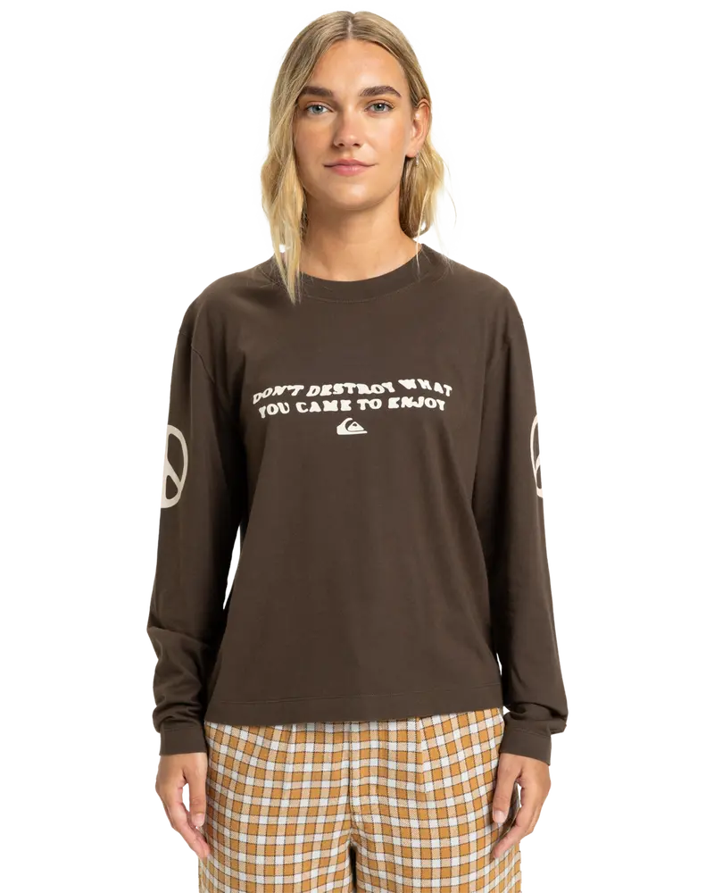 Standard Chocolate Brown Long Sleeve T-Shirt