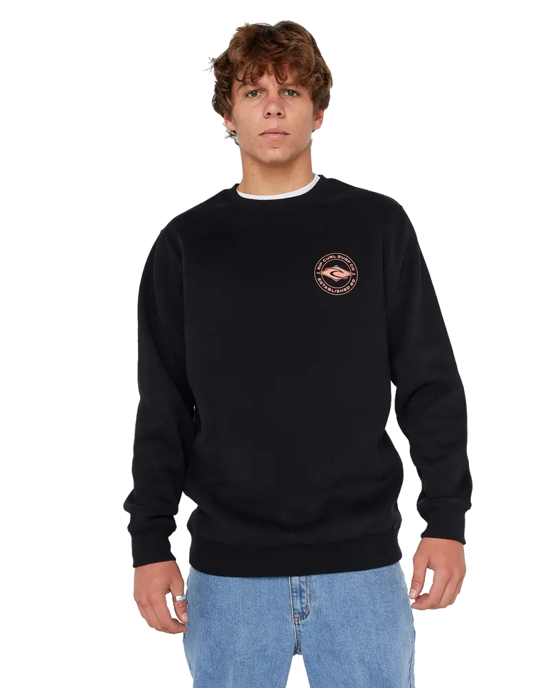 Staple Crewneck Sweatshirt – Classic Black Heavyweight Fabric