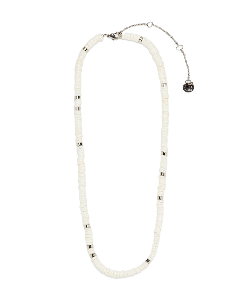 Sterling Silver Puka Shell Choker