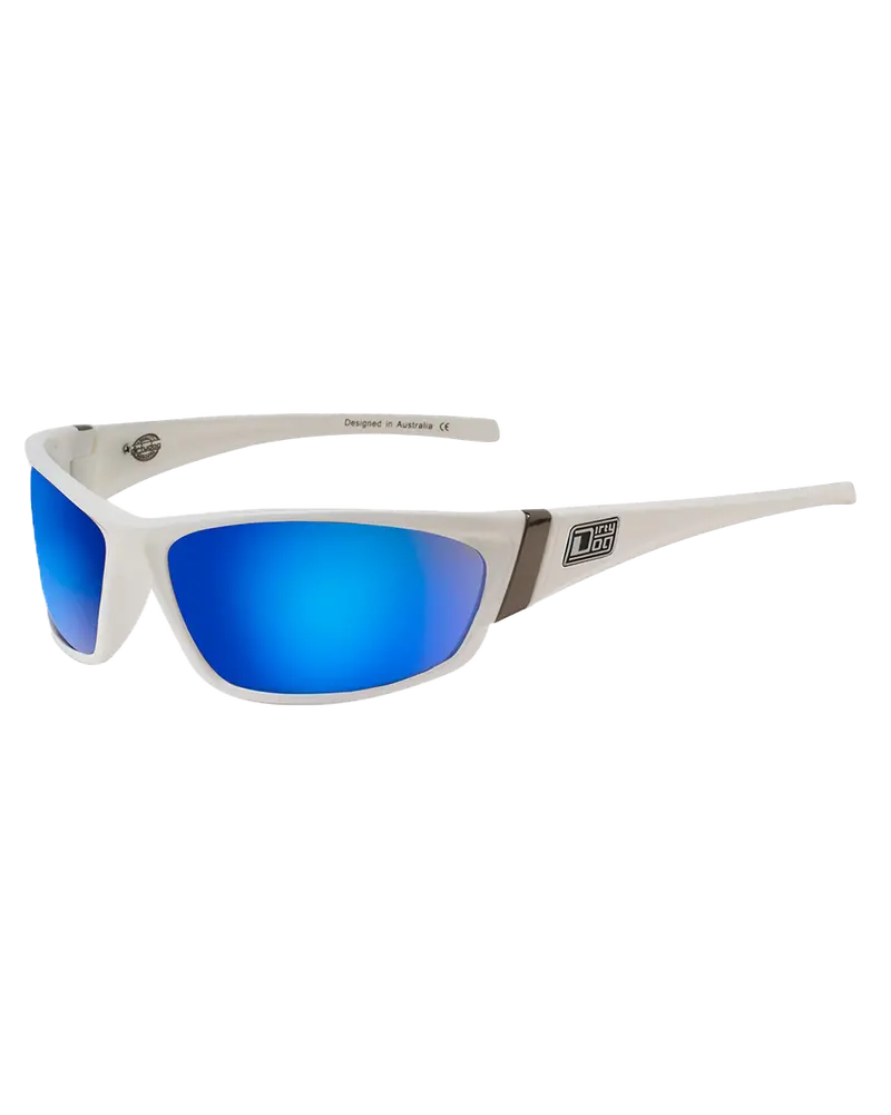 Stoat White-and-Blue Polarized Sunglasses
