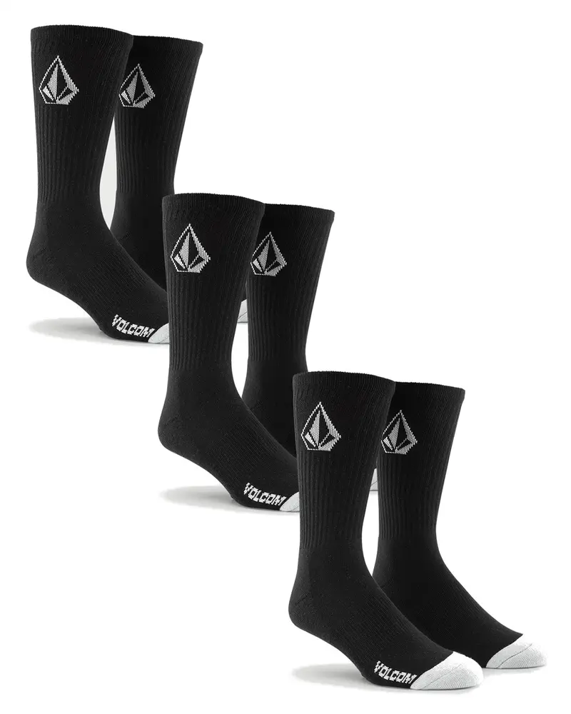 Stone Socks (3-Pack) – Black