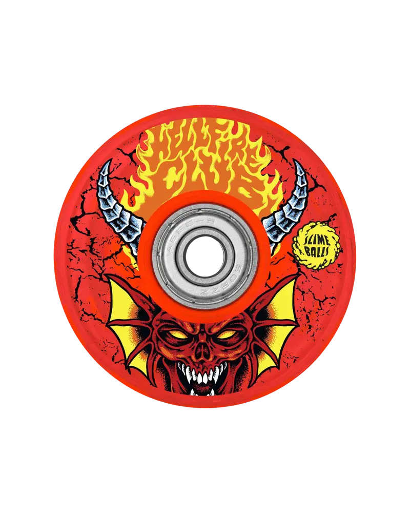 Stranger Things Hellfire Club Light-Up Skateboard Wheels – 66mm Red