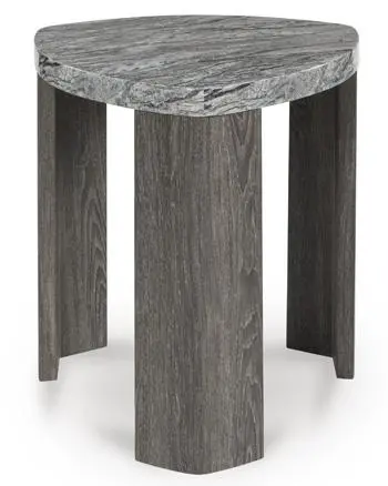 Surmour Compact End Table with Lower Shelf