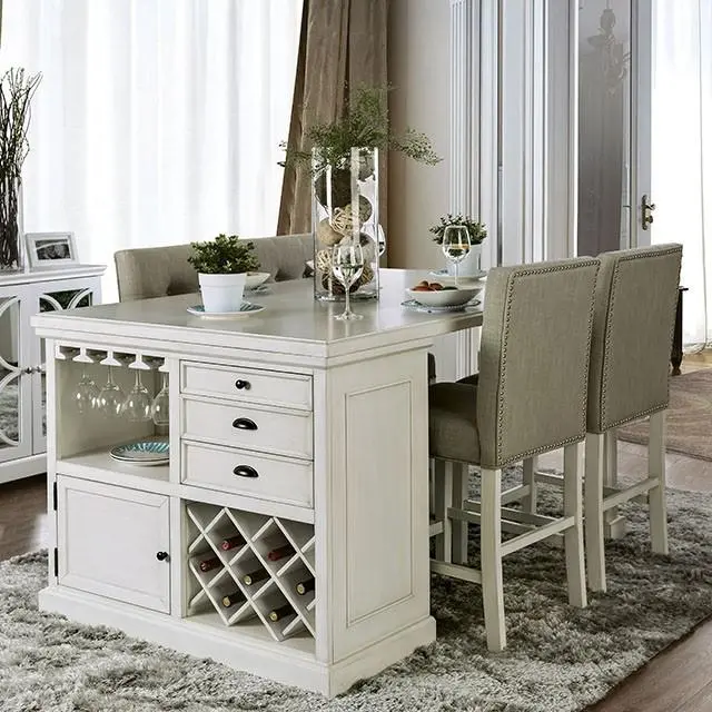 Sutton Antique White Counter-Height Dining Table