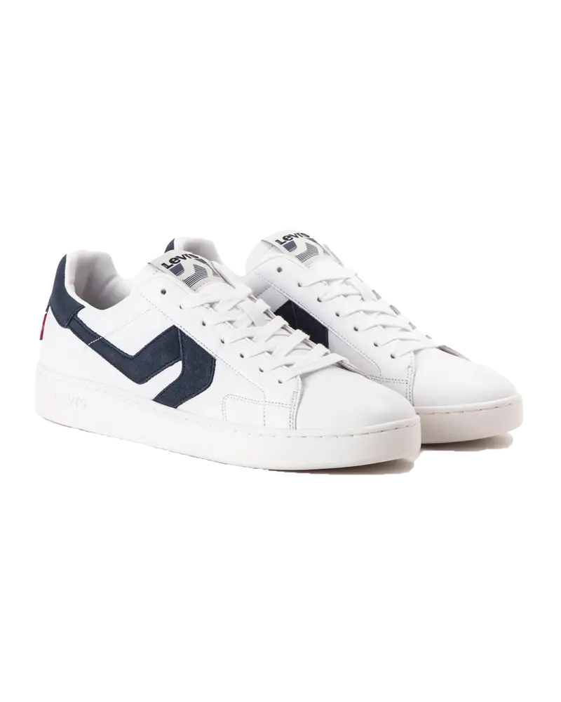 Swift Casual Sneakers – White & Navy Dual Tone
