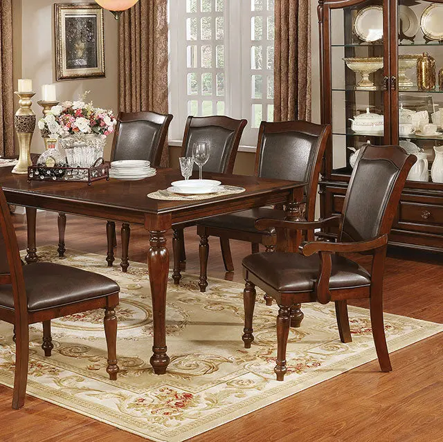 Sylvana Brown Cherry Solid Wood Dining Table
