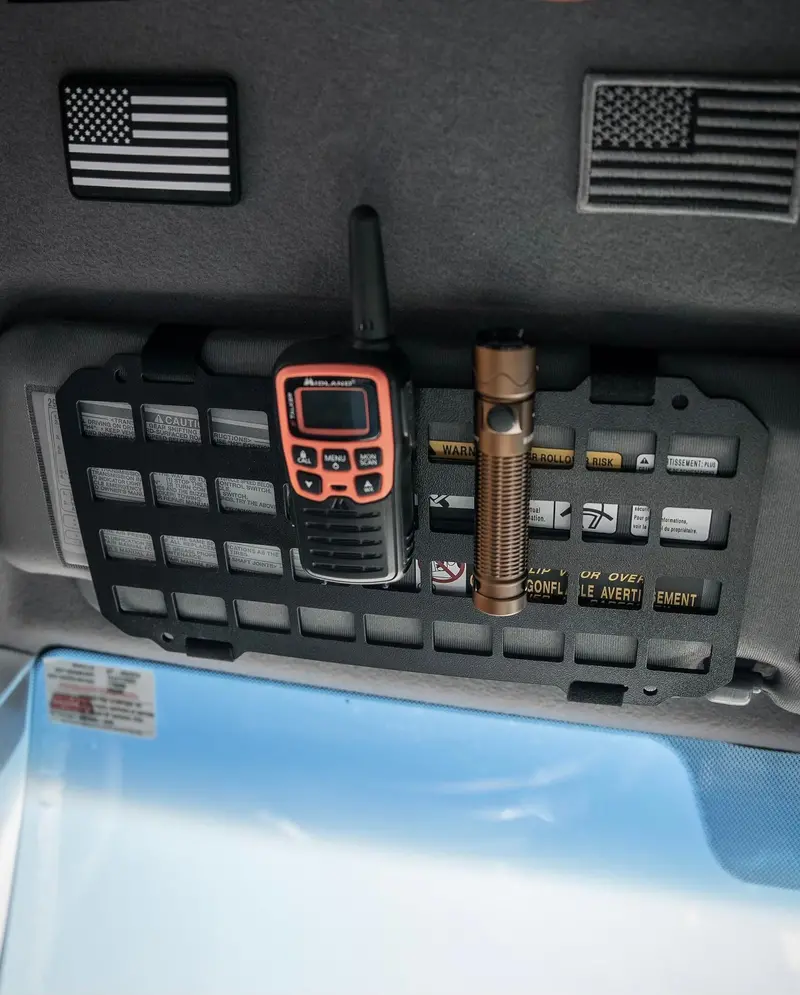 Tactical Sun Visor MOLLE Panel – Universal Vehicle Accessory Mount
