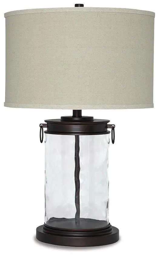 Tailynn Dimmable Table Lamp with Linen Drum Shade