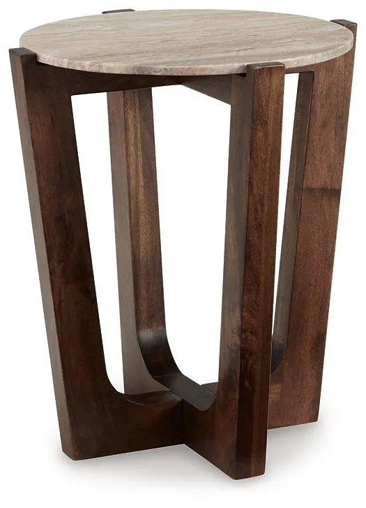 Tanidore Solid Wood End Table with Shelf