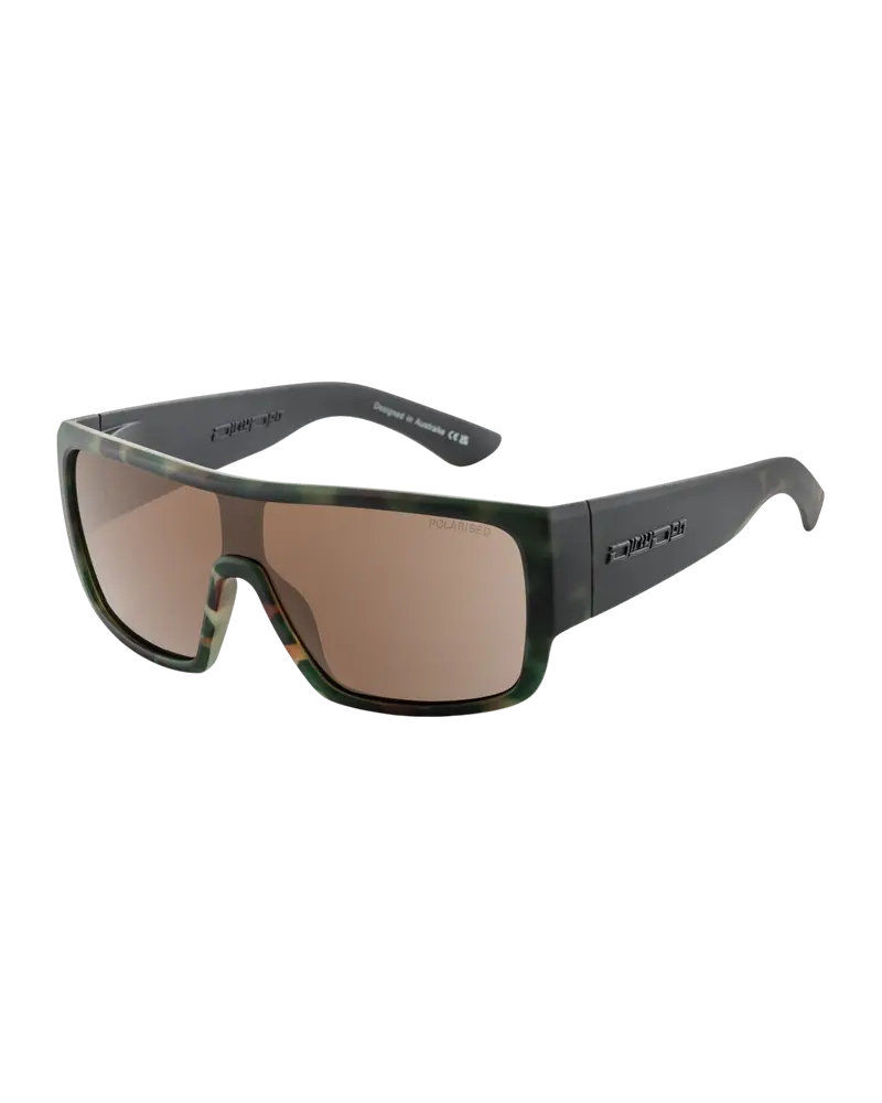 Tank Polarized Sunglasses – Brown Frame with Satin Dark Camo Accents