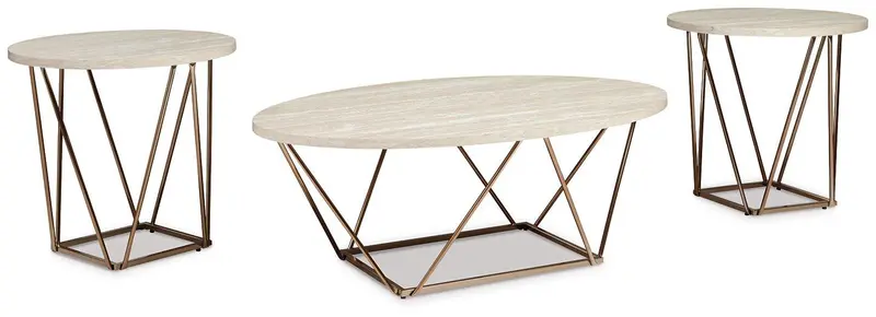Tarica Modular Nesting Table Set – 3-Piece Living Room Collection