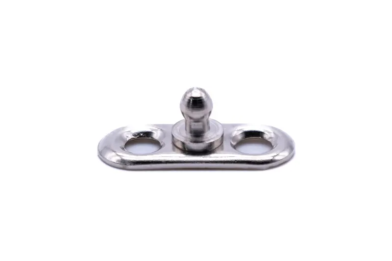 Tenax Two-Hole Base Stud – Flat-Mount Fastener for Reinforced Fabric Attachments