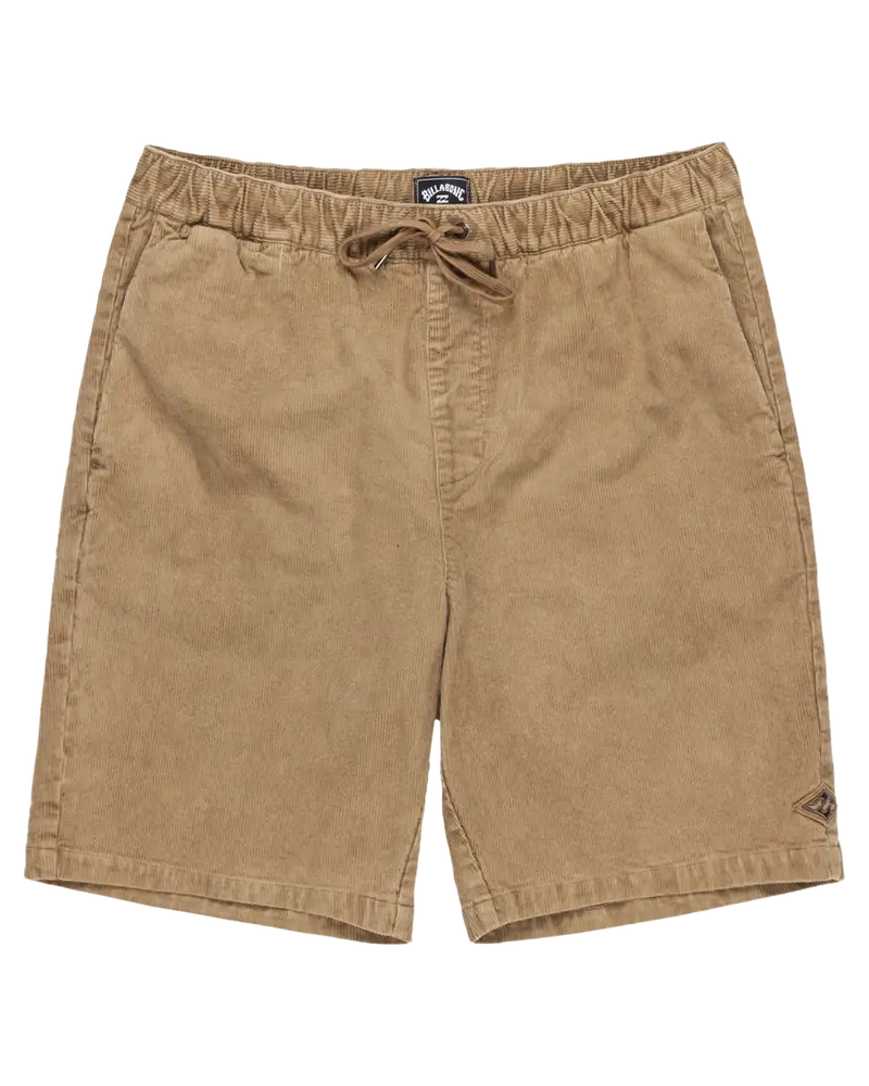 Textured Cord Walkshorts – Neutral Gravel Hue