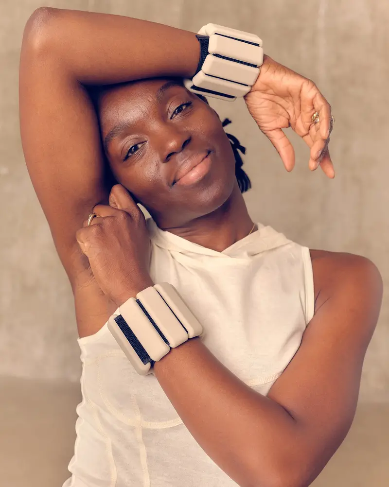 The Bracelet Ankle and Wrist Weights – Milk White Ergonomic Style