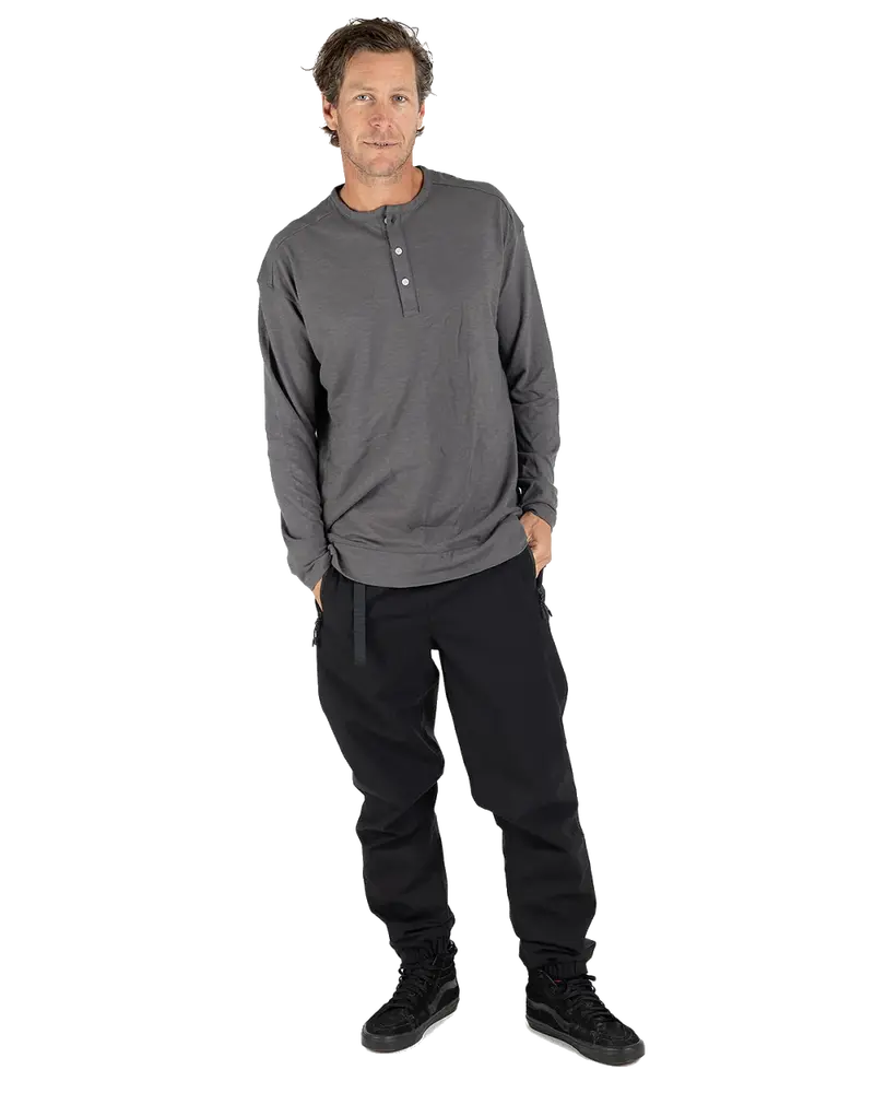 Thermal-Lined Trousers – Matte Black