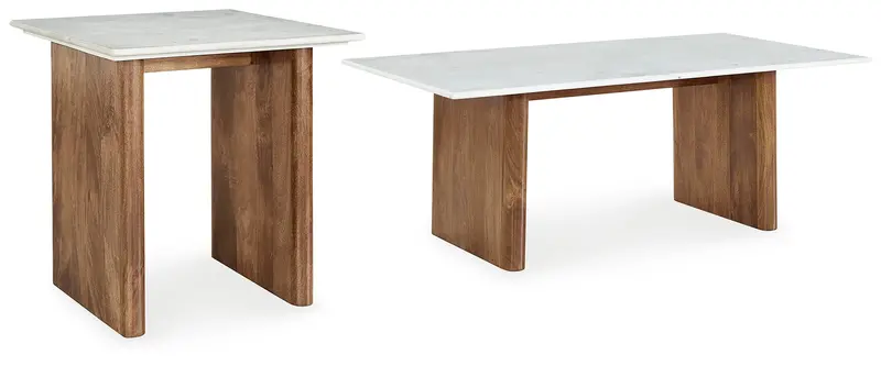 Three-Piece Occasional Table Set for Small Spaces