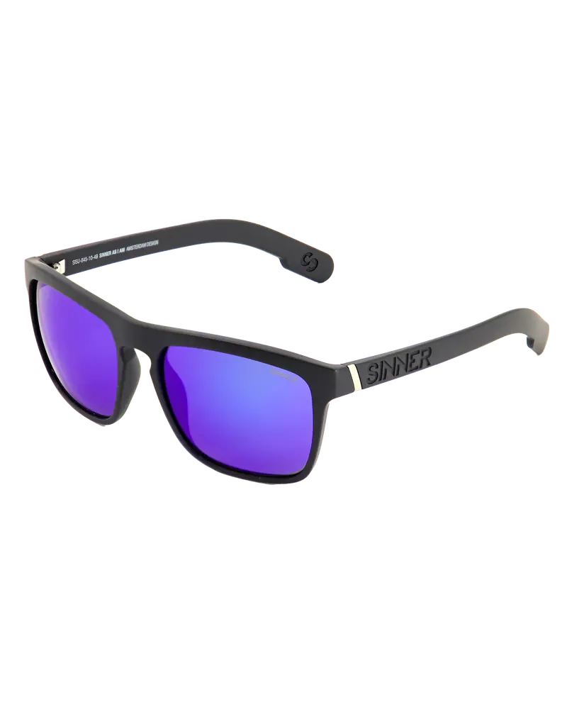 Thunder X Polarized Sunglasses – Black & Blue Oil
