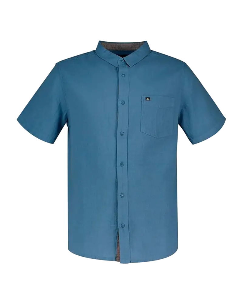 Time Box Short-Sleeve Shirt in Coronet Blue