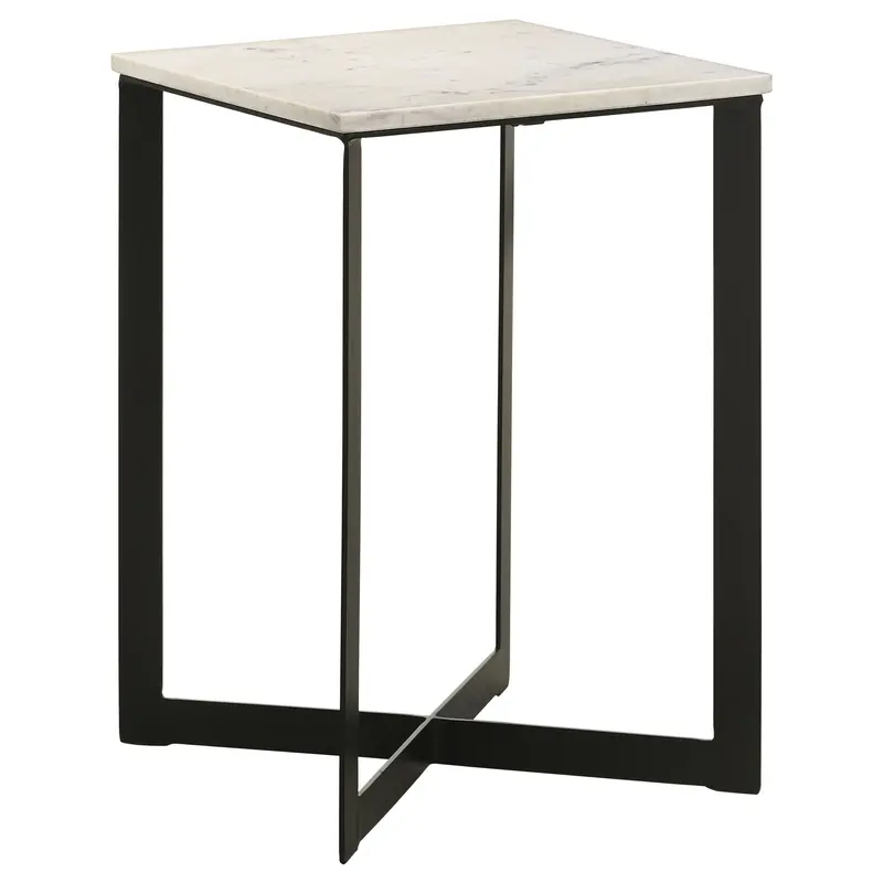 Tobin Wooden End Table with Open Shelf Storage