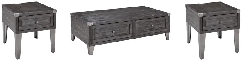 Todoe 3-Piece Occasional Table Set (Coffee + End Tables)