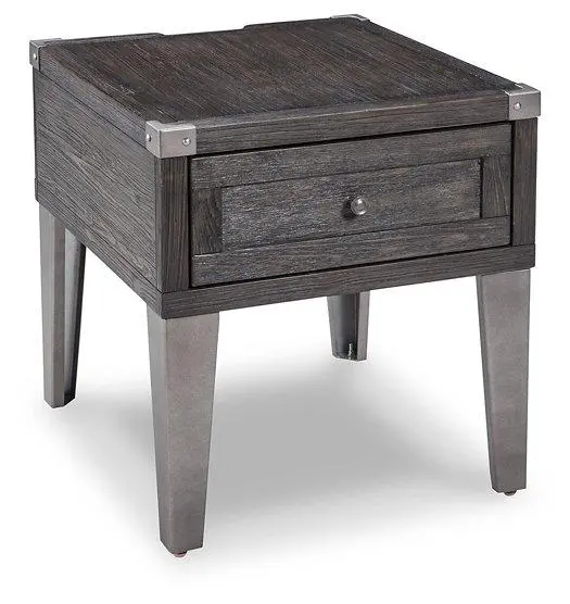 Todoe End Table Featuring Built-in USB Charging Ports and AC Outlets