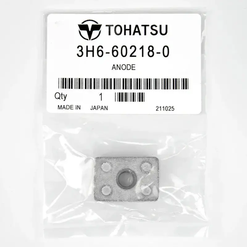 Tohatsu Lower Unit Anode for 4–6HP Outboards – Genuine OEM (3H6-60218-0), Fits Mercury/Mariner Models