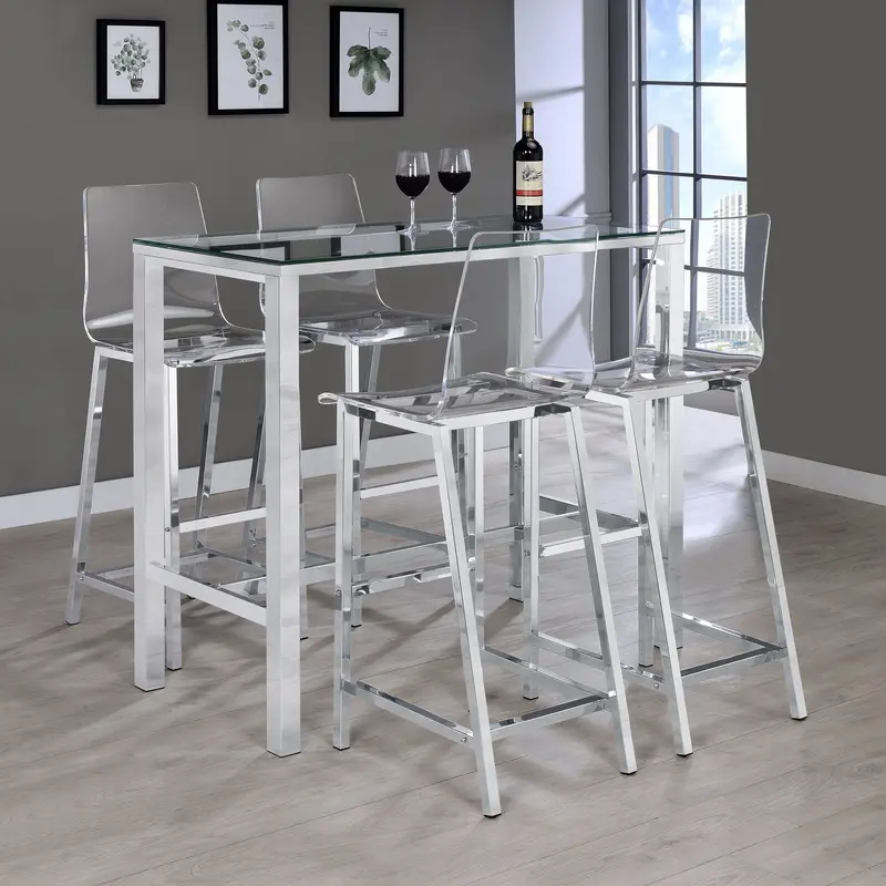 Tolbert Bar Table and Matching Stool Set