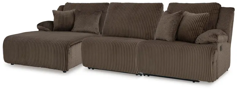Top Tier Chaise Sectional Sofa with Recline Function