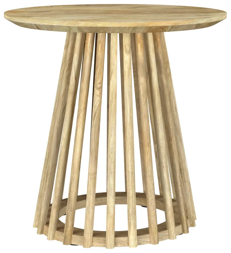 Touhy Slim Wood End Table with Lower Shelf