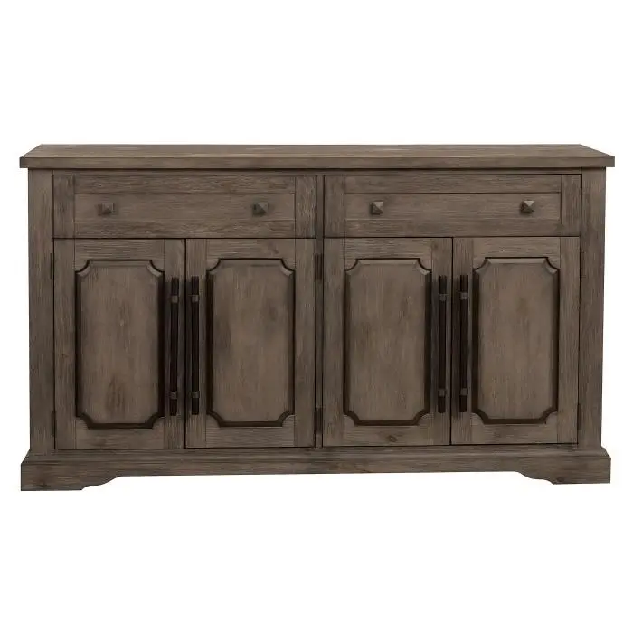 Toulon Dark Pewter Server – Stylish Buffet Cabinet for Dining or Living Room