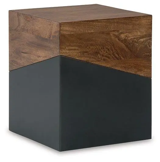 Trailbend Metal-and-Wood Accent Table for Entryways or Lounges