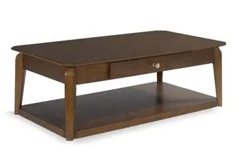 Trenmour Rectangular Coffee Table with Rustic Elegance