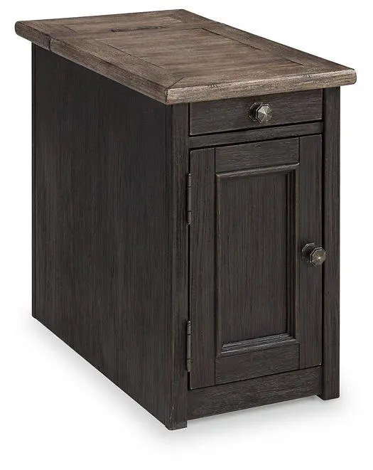 Tyler Creek Charging End Table with USB & Outlets