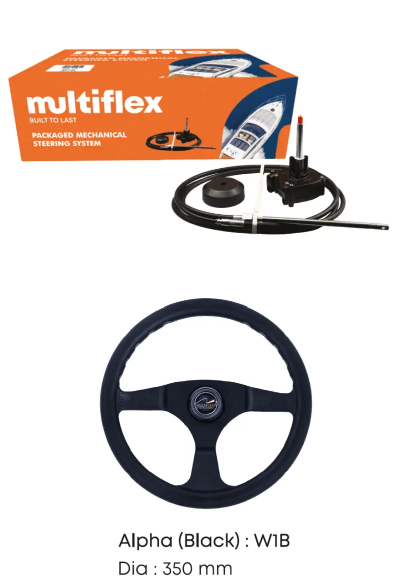 Ultraflex T71FC M66 Heavy-Duty Mechanical Steering System – 24 ft, 150HP Marine Grade