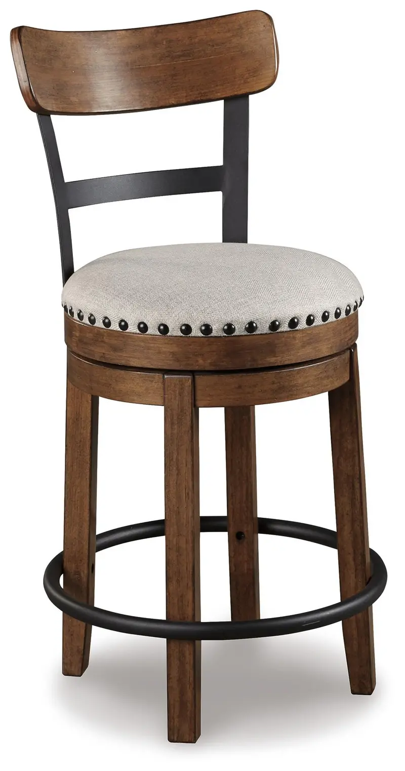 Valebeck Counter-Height Bar Stool with Upholstered Seat