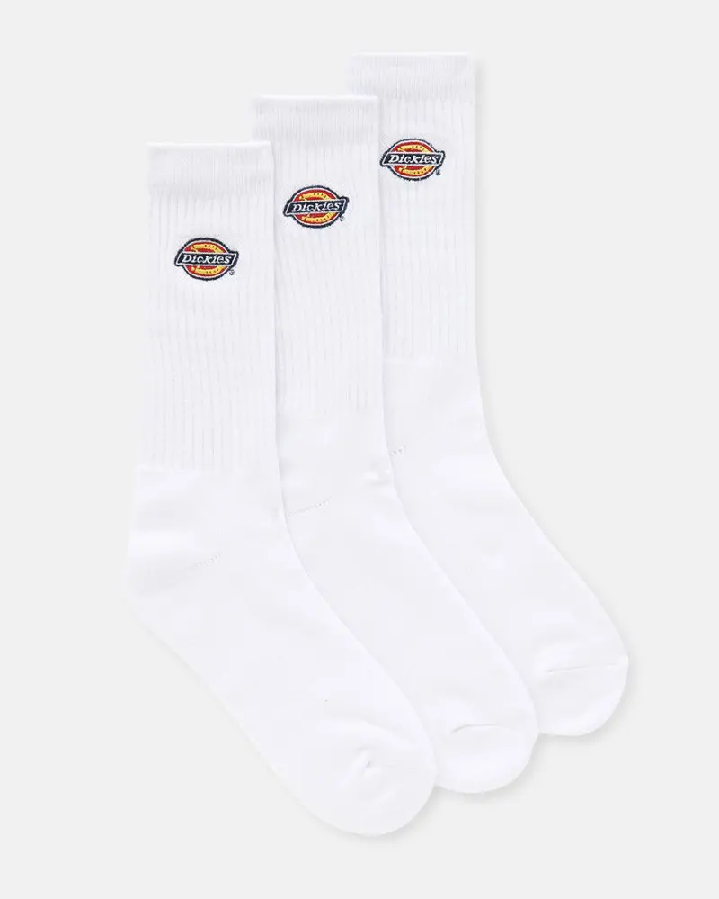 Valley Grove Cotton Socks (3-Pack) – White