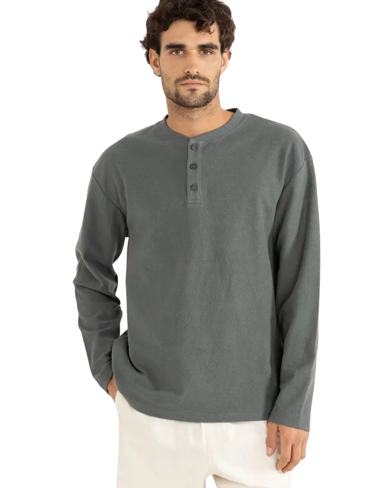 Vintage Terry Henley Long Sleeve – Silver Pine