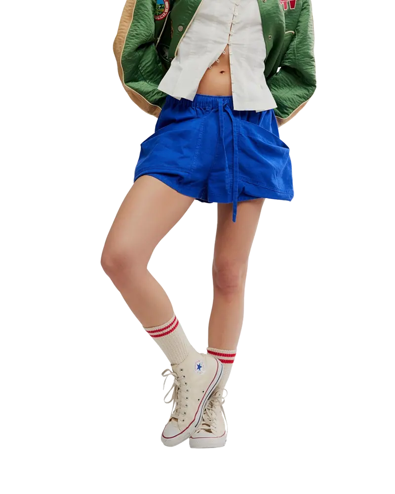 Violet Splendor Good Fortune Cotton Walkshorts