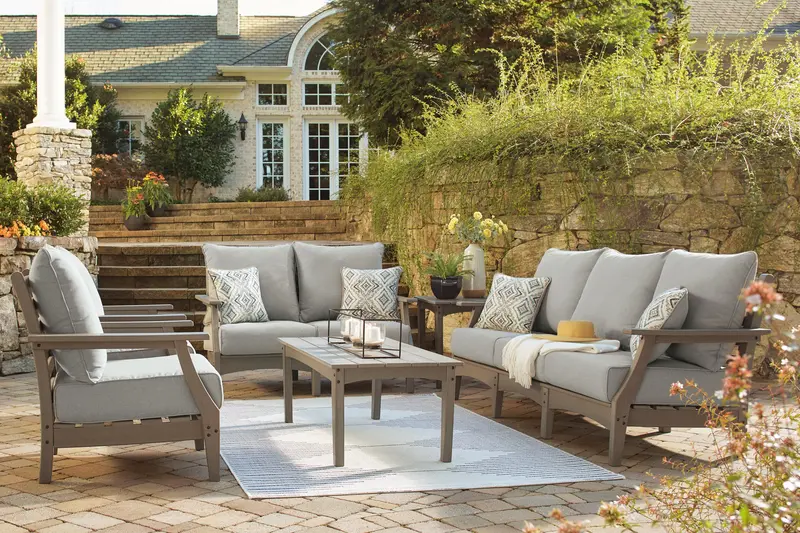 Visola All-Weather Outdoor Sofa and Loveseat Pair